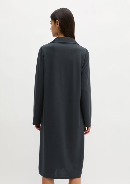 Jersey dress fitted — Deep Night Blue