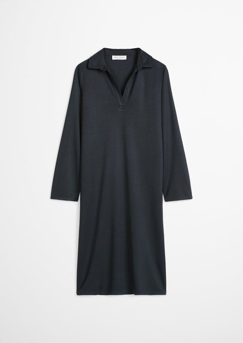 Jersey dress fitted — Deep Night Blue