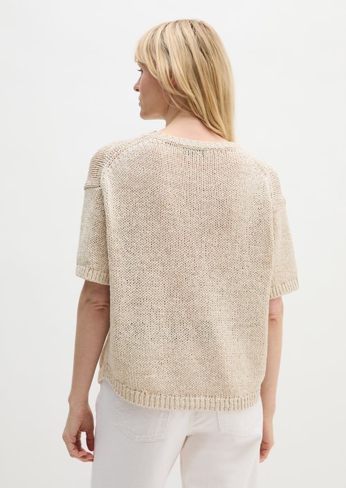 Short sleeve sweater loose — Grey Silk