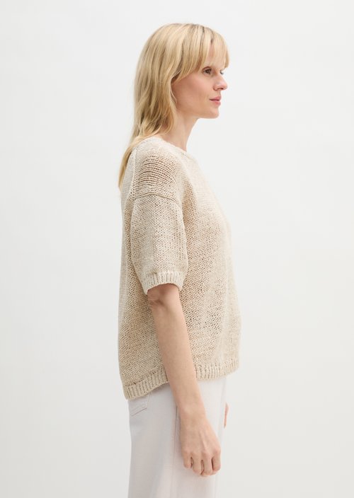 Short sleeve sweater loose — Grey Silk