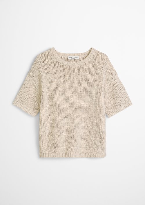 Short sleeve sweater loose — Grey Silk