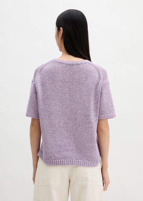 Short sleeve sweater loose — Dusty Lavender