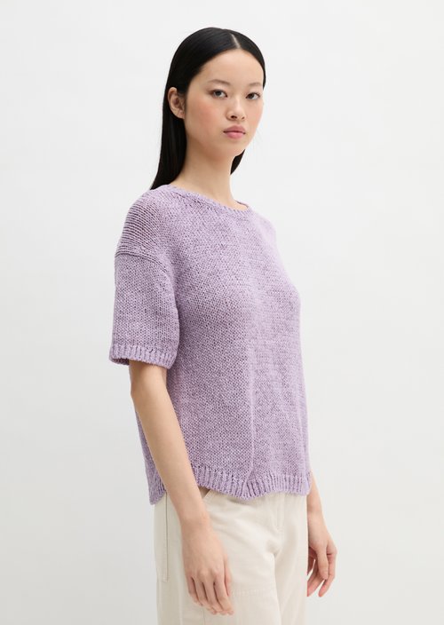 Short sleeve sweater loose — Dusty Lavender