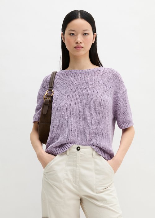 Short sleeve sweater loose — Dusty Lavender