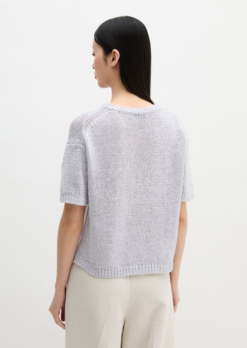 Short sleeve sweater loose — Airy Blue
