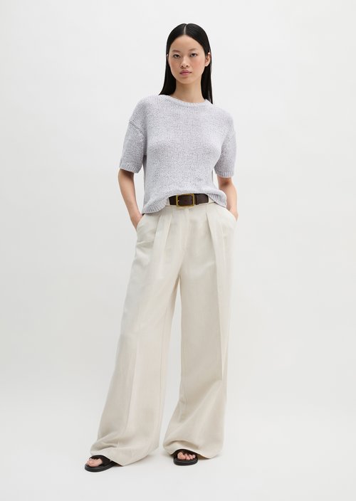 Short sleeve sweater loose — Airy Blue