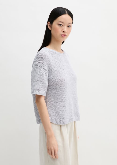 Short sleeve sweater loose — Airy Blue