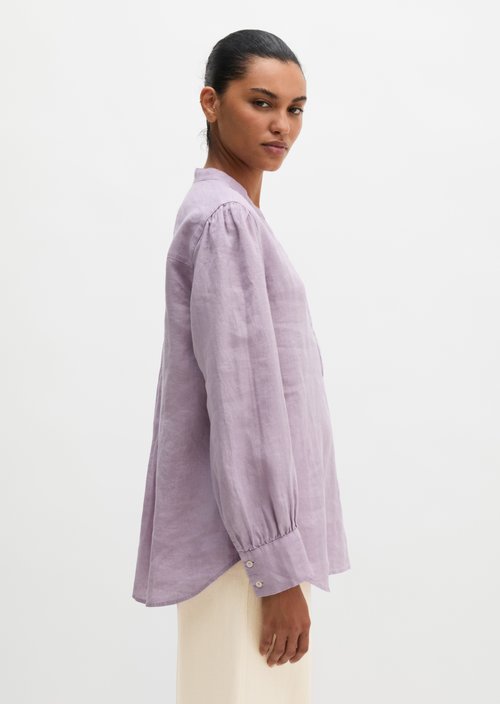 Linen tunic A-shape — Dusty Lavender