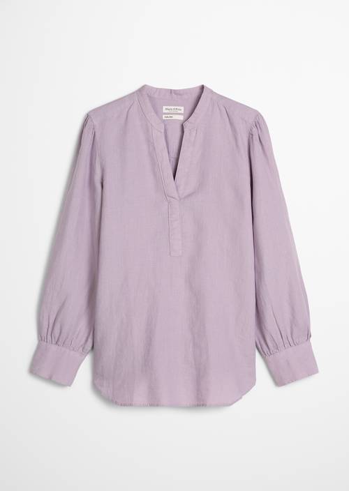 Tunique en lin A-Shape Dusty Lavender en vue isolée sans mannequin