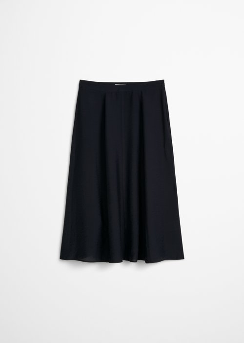 Crinkle skirt regular — Deep Night Blue