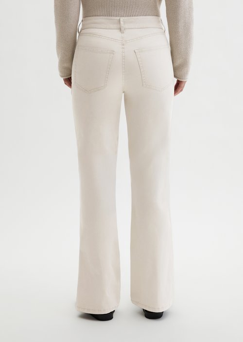 Pants model Kiruna flared — Linen Beige