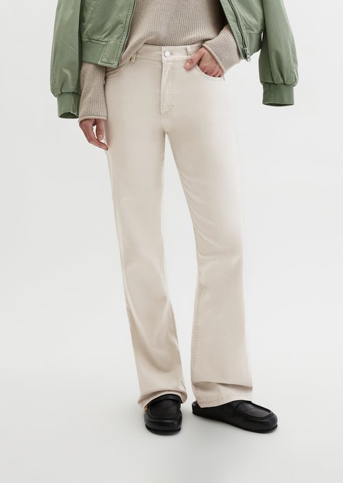 Pants model Kiruna flared — Linen Beige