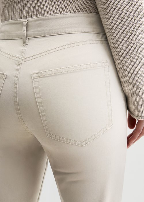 Pants model Kiruna flared — Linen Beige
