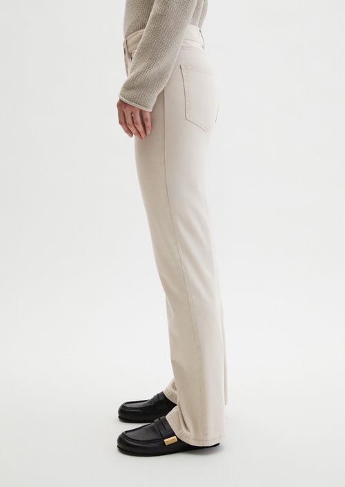 Pants model Kiruna flared — Linen Beige