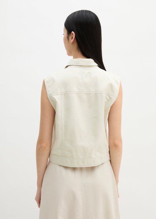 Vest relaxed — Grey Silk