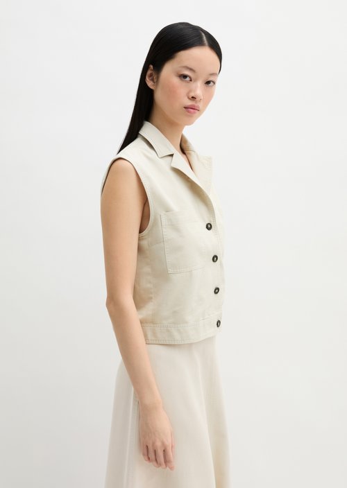 Vest relaxed — Grey Silk