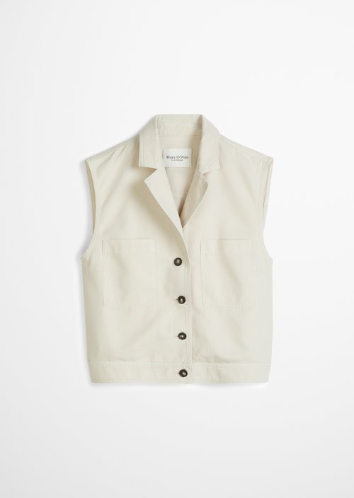 Vest relaxed — Grey Silk