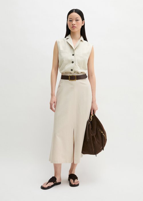 Vest relaxed — Grey Silk