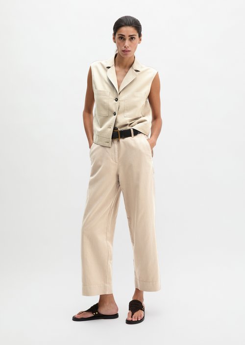 Vest relaxed — Earthy Taupe