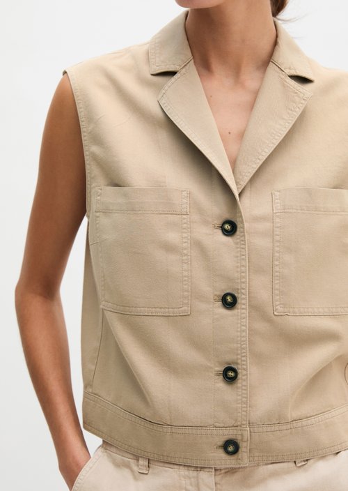 Vest relaxed — Earthy Taupe