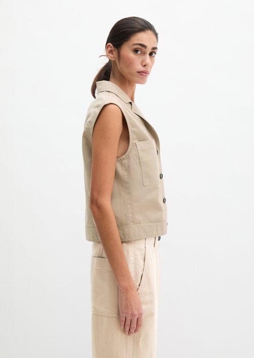 Vest relaxed — Earthy Taupe