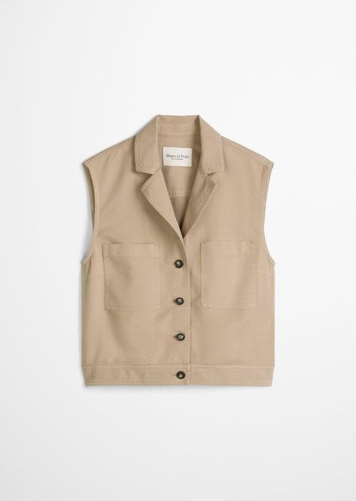 Vest relaxed — Earthy Taupe