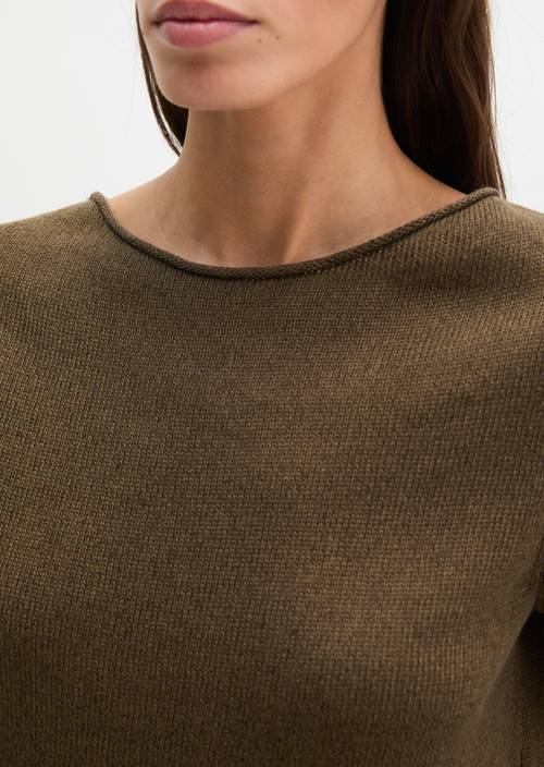 Jersey regular de manga corta Burnt Coffee Melange en vista detallada