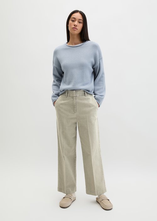 Pants model Mea straight — Saddle Gray