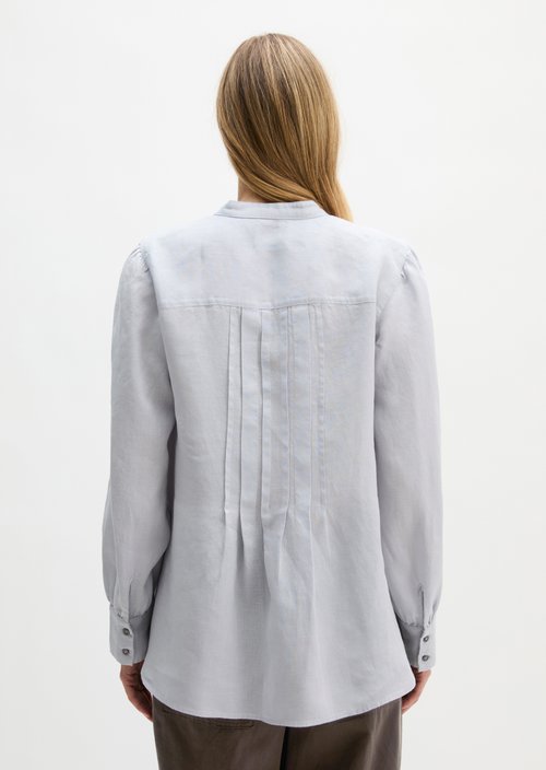 Linen tunic A-shape — Airy Blue