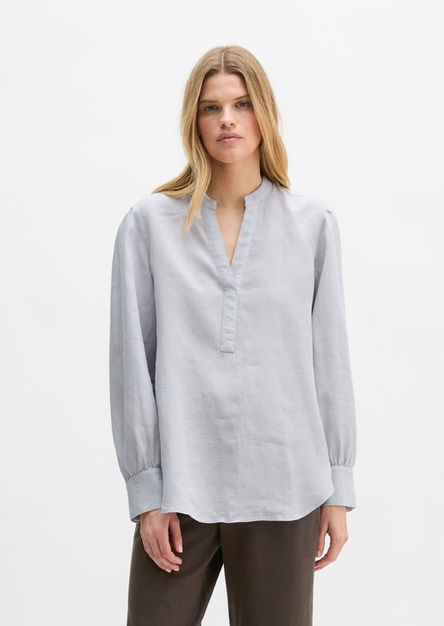 Linen tunic A-shape — Airy Blue