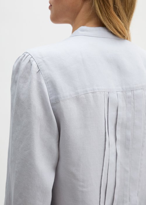 Linen tunic A-shape — Airy Blue