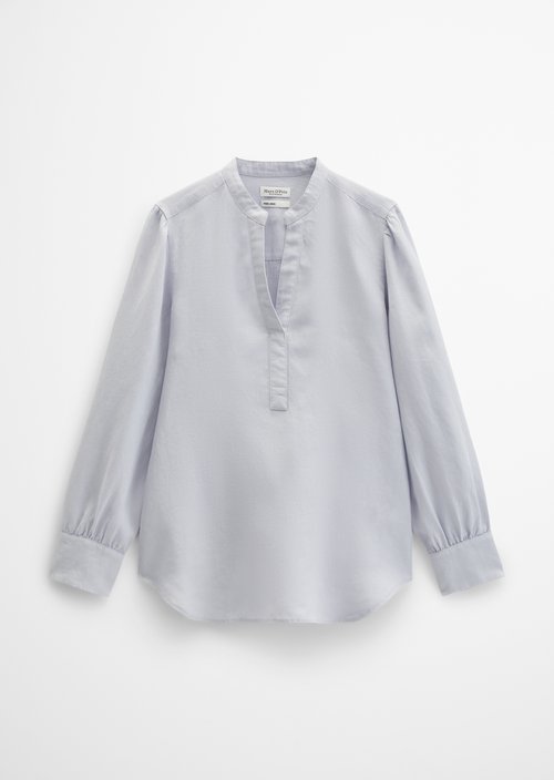 Linen tunic A-shape — Airy Blue