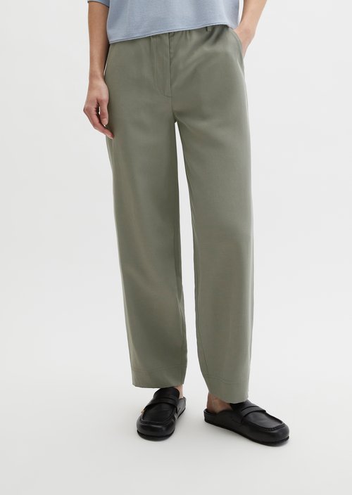Pants model Minu barrel — Saddle Gray