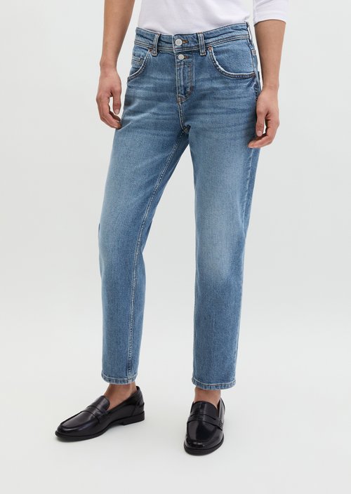 Jeans model Theda boyfriend cropped — Medium Blue