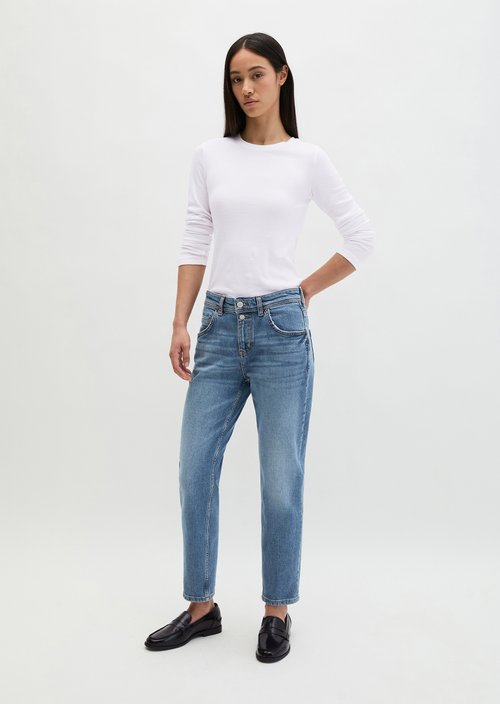 Jeans model Theda boyfriend cropped — Medium Blue