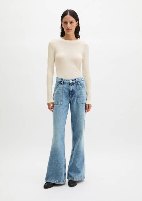 Vaqueros modelo Caya acampanados Light Blue en vista frontal