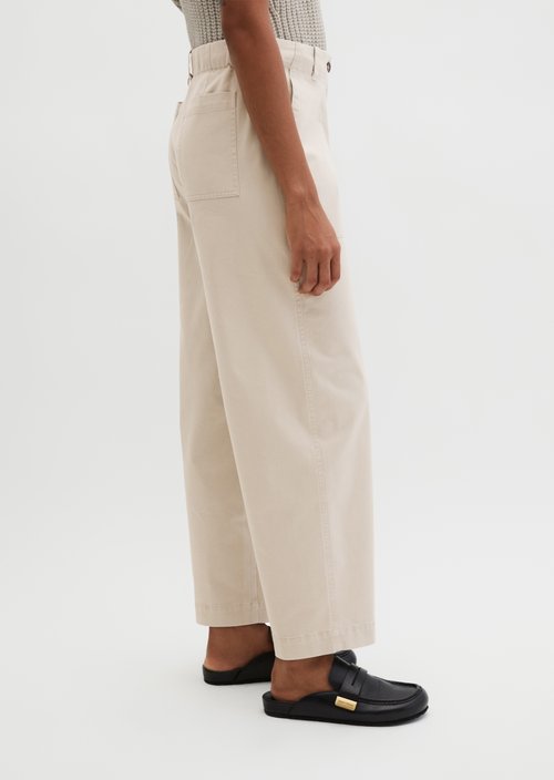 Barrel Pants — Linen Beige