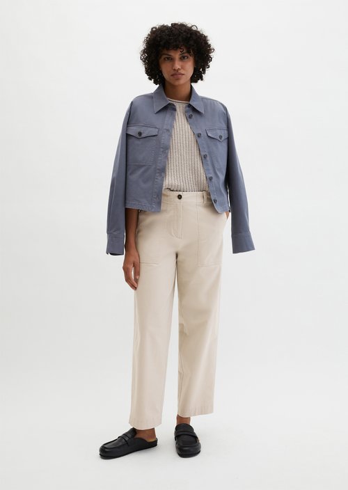Barrel Pants — Linen Beige