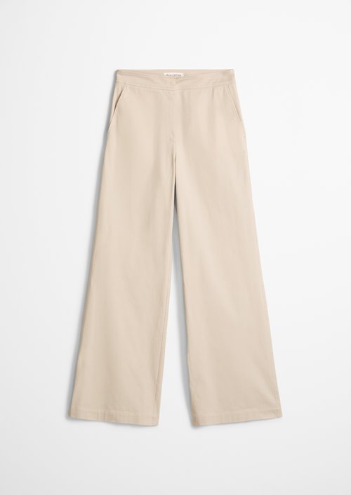 Straight leg pants — Linen Beige