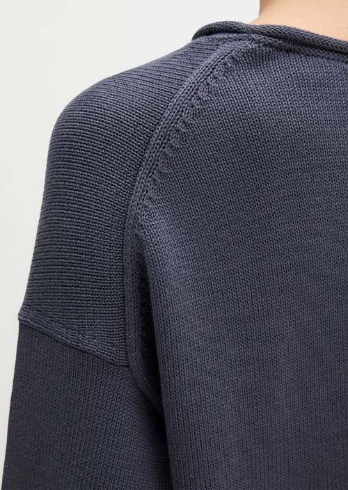 DfC Pullover loose Blue Graphite in Detailansicht