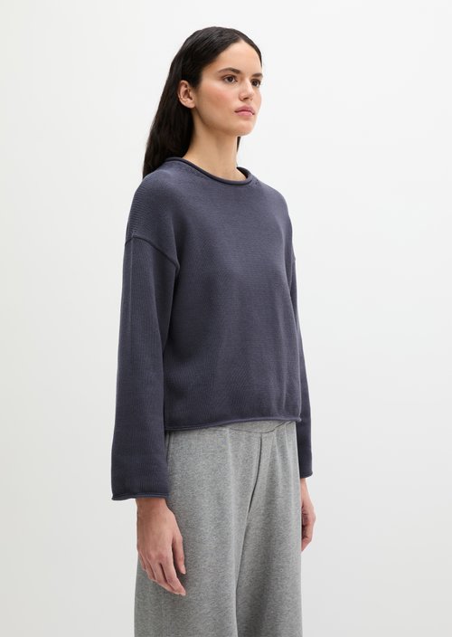 DfC Pullover loose — Blue Graphite