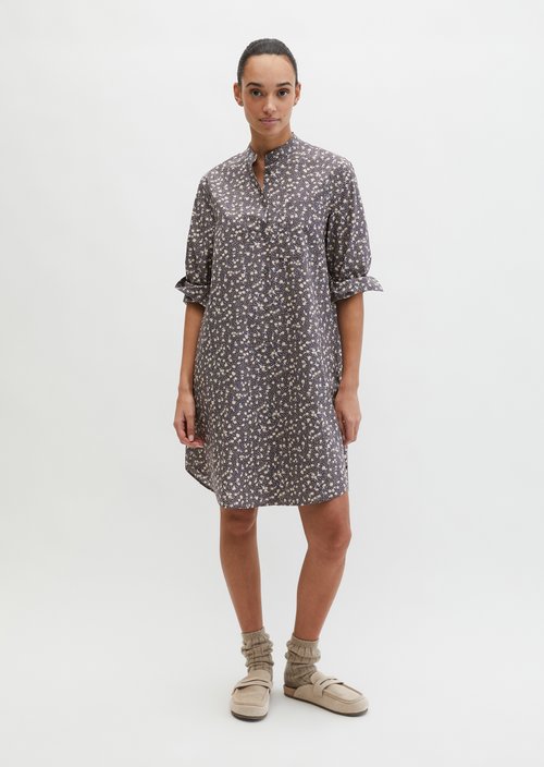 Relaxed shirt dress — Medium Grey