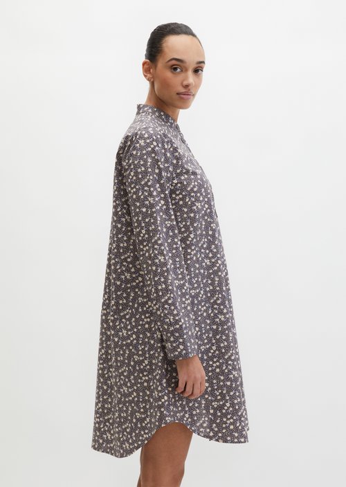 Relaxed shirt dress — Medium Grey