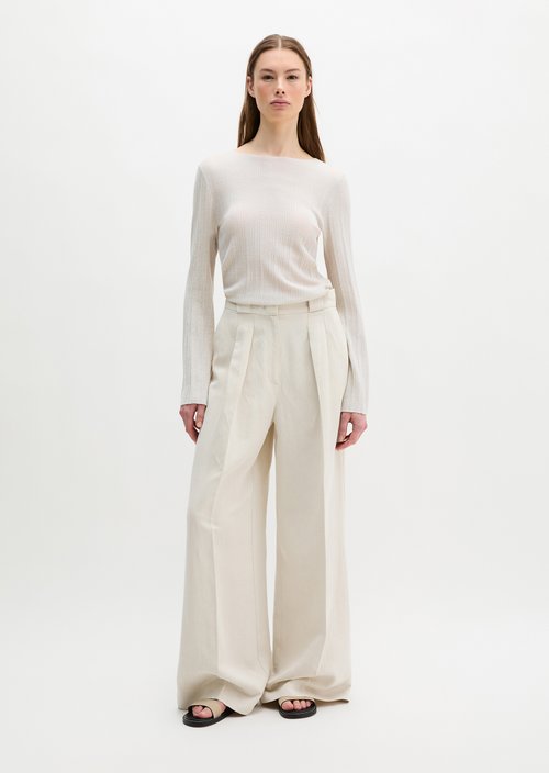 Fine knit sweater slim — Grey Silk