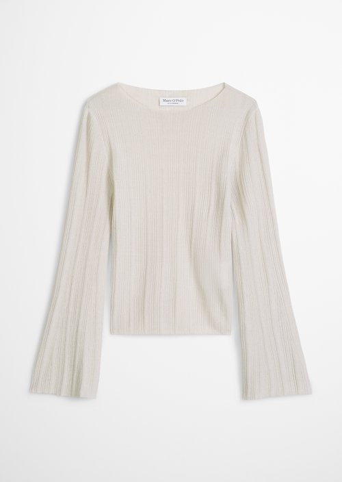 Fine knit sweater slim — Grey Silk