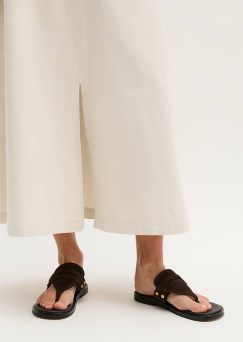 Gonna al polpaccio svasata Grey Silk in vista dettagliata