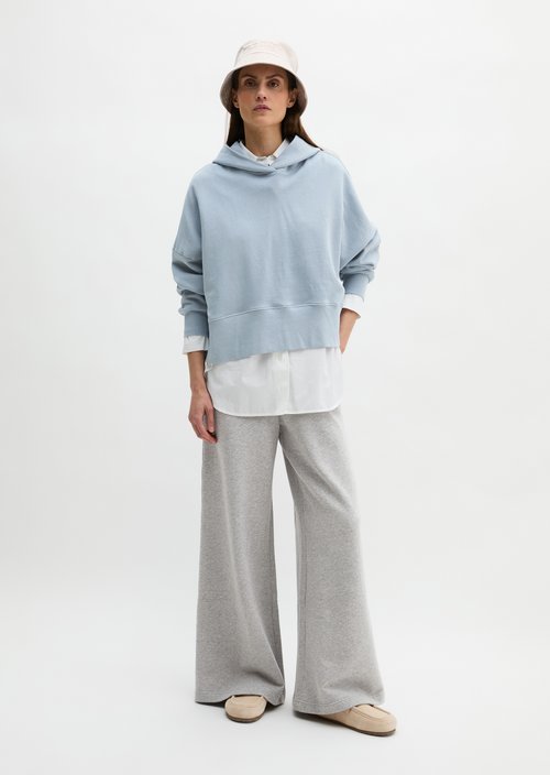 Hoodie relaxed garment-dyed — Grey Horizon