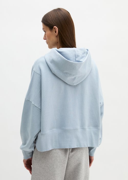 Hoodie relaxed garment-dyed — Grey Horizon