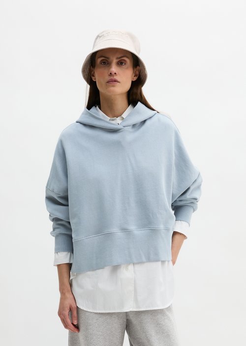 Hoodie relaxed garment-dyed — Grey Horizon