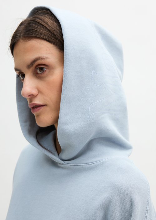 Hoodie relaxed garment-dyed — Grey Horizon